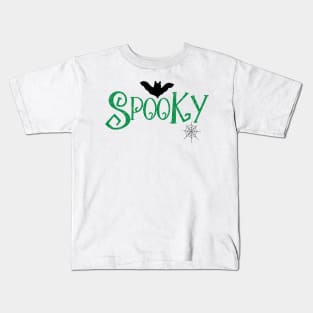 Spooky design in green Kids T-Shirt